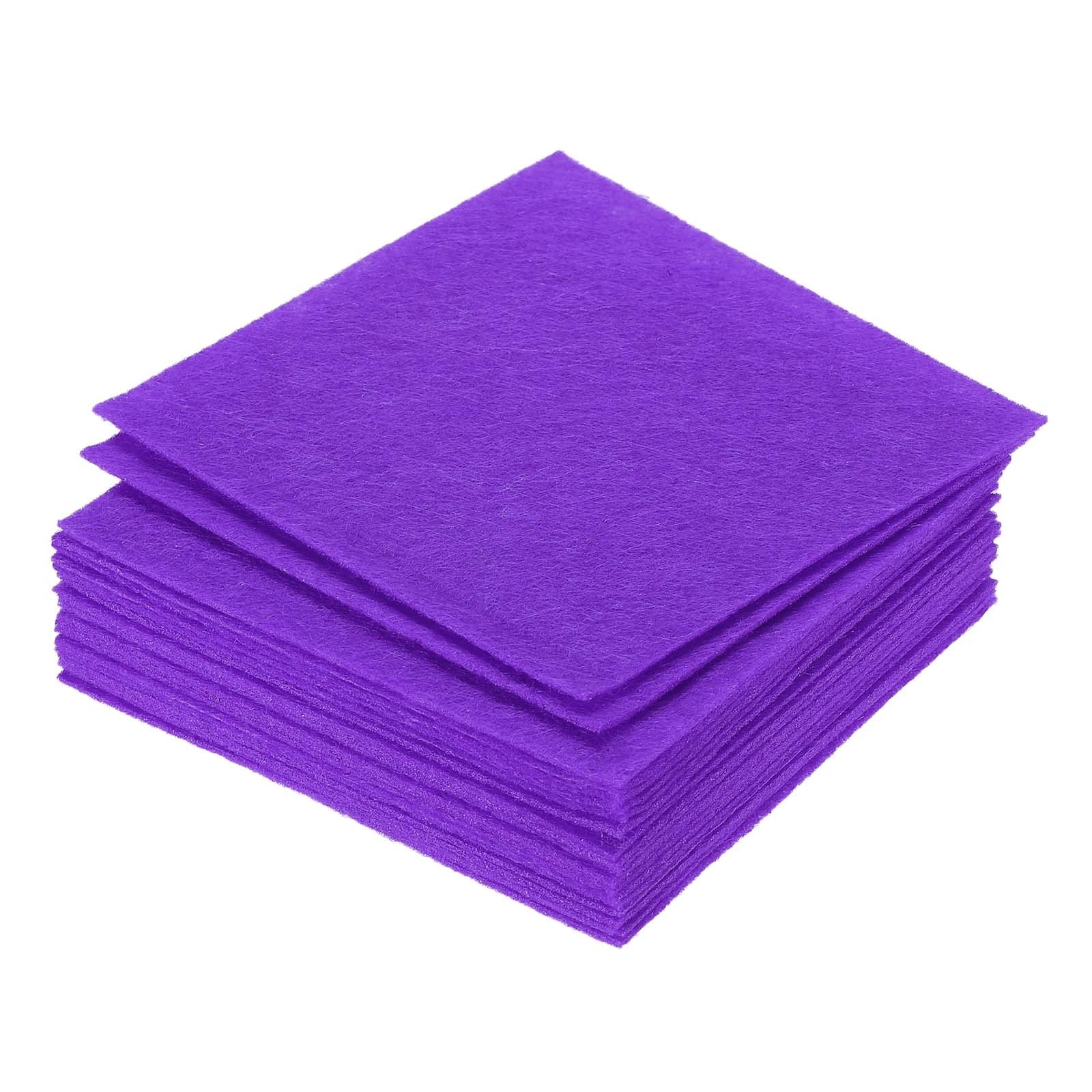PATIKIL Soft Felt Sheets Fabric Craft Sheets Dark Purple 4 Inch x 4 Inch for DIY, Hobby, Decoration Pack of 21
