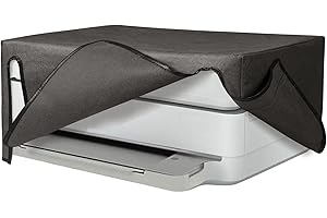 kwmobile Dust Cover Compatible with HP Envy 6420e / Envy 6455e - Printer Case - Fabric Protector Cover - Dark Grey