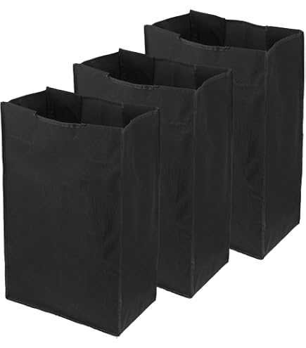 Jhua 3-Pack Laundry Sorter Replacement Bags - Large 48L Hamper Liners With Removable Handles - View #7