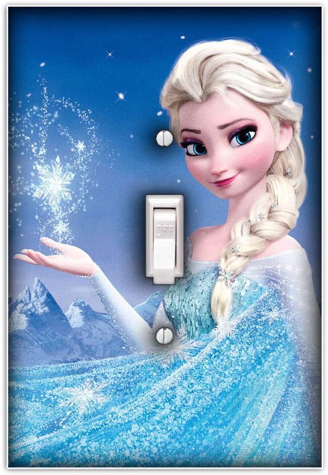 Elsa Frozen Decorative Single Toggle Light Switch Plate Cover