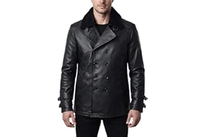 Leon Kennedy Requiem Jacket – Double Breasted Style Genuine Black Leather Coat With Fur Collar – Resident 9 Costume