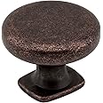 Jeffrey Alexander Belcastel 1 1-3/8" Diameter Mushroom Knob, Distressed Oil Rubbed Bronze
