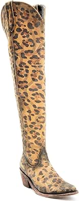 cheetah print flat boots