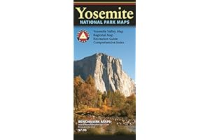 Yosemite National Park, California Recreation Map (Benchmark)