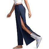 ISEEGZ Tear Away Pants for Women Loose Side Full Open Sweatpants Pockets Breakaway Pant Post Surgery Adaptive Clothing