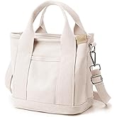 Small Tote Bag with Zipper Tote Bag for Women Canvas Crossbody Bag Shoulder Bag Satchel Hobo Bag Messenger Bag 2023
