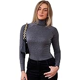YWBIN Women's Lightweight Turtleneck Long Sleeve Shirts Slim Fit Thermal Underwear Tops Winter Clothes