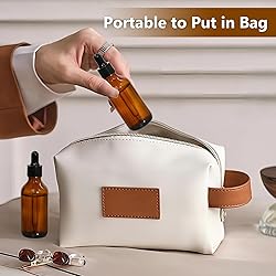 KEYWING 36Pack 2oz Dark Amber Dropper Bottles