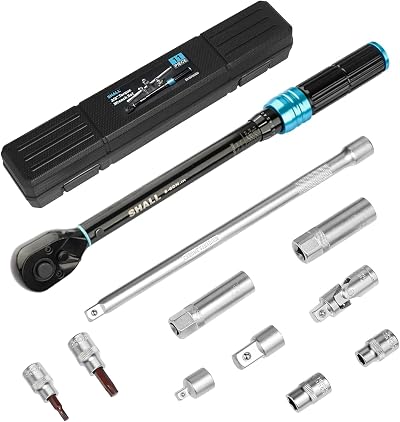 Shall 11-Piece 3/8 Pin Torque Wrench Set 5-60 Nm with Extensions Case