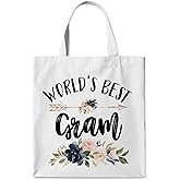 WAITPI Grandma Gifts Canvas Tote Bag, Gifts Tote Bag for Women, Christmas Birthday Aesthetic Reusable Gift for Mother's Day