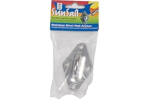 Easy Gardener 10989, Stainless Steel Wall Anchor, Sun Screen Accessory, For Sun Shade Sail