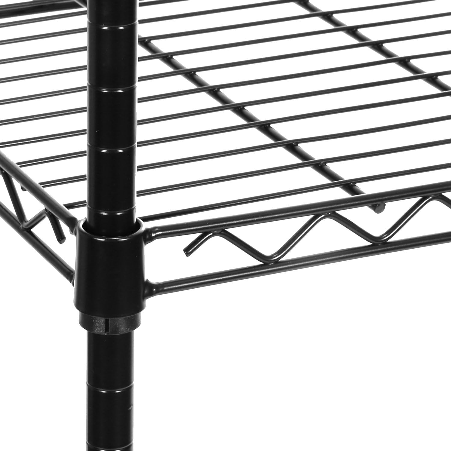 Seville Classics 5-Tier Black Epoxy Steel Wire Shelving, 30" W x 14" D x 60" H: Home & Kitchen