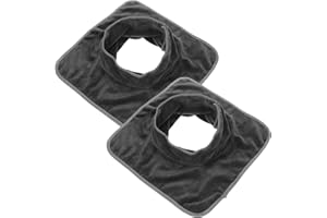 HAMPPLIES 2Pcs Deep Gray Breathable Massage Bed Covers with Facial Hole, Multi-Functional Spa Beauty Salon