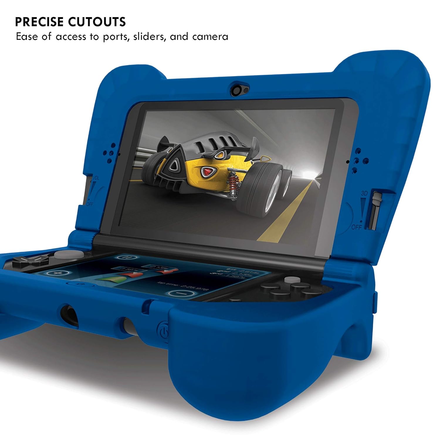 dreamGEAR DG3DSXL-2274 Power Play Kit Accessories: Compatible with Nintendo NEW 3DS XL, 3-In-1 Bundle, Soft Comfort Grip Case, Charging Cable, AC Adapter, Blue: Electronics