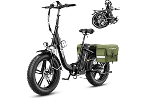 Heybike Ranger Electric Bike for Adults with 48V 15Ah Removable Battery, Peak 1000W Motor Ebike, [65 Miles 28MPH] 20" x 4.0 Fat Tire Folding Electric Bicycle, Step-Thru E Bike with Dual Suspension