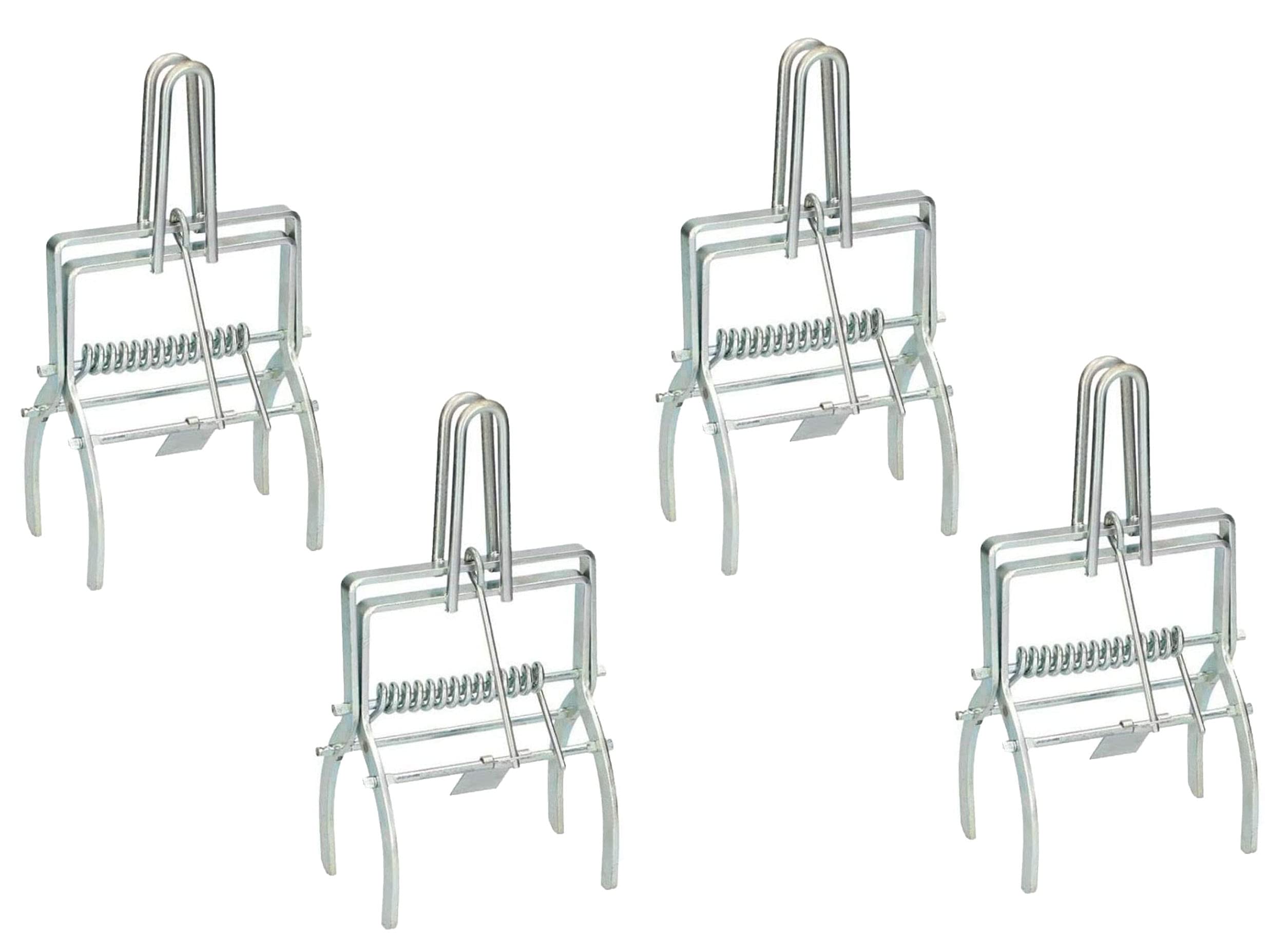 4x Pack of Heavy Duty Mole Claw Scissor Traps Fast Humane Kill (4)