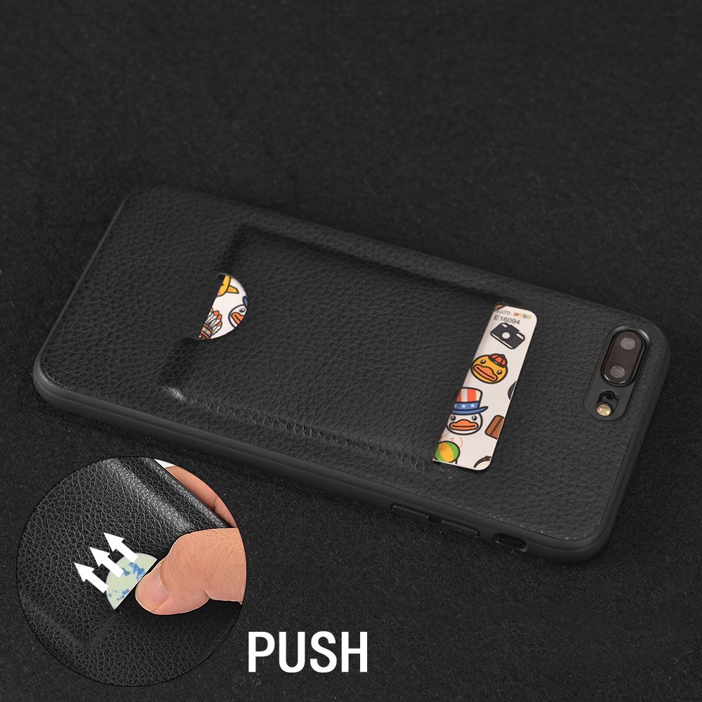 iPhone 7 Plus/8 Plus Wallet Case, Card Case, MagicSky Ultra Slim Premium PU Leather Wallet Case Shock-Absorbing Protective Bumper Cover With Card Holder for Apple iPhone 7 Plus/8 Plus - Black