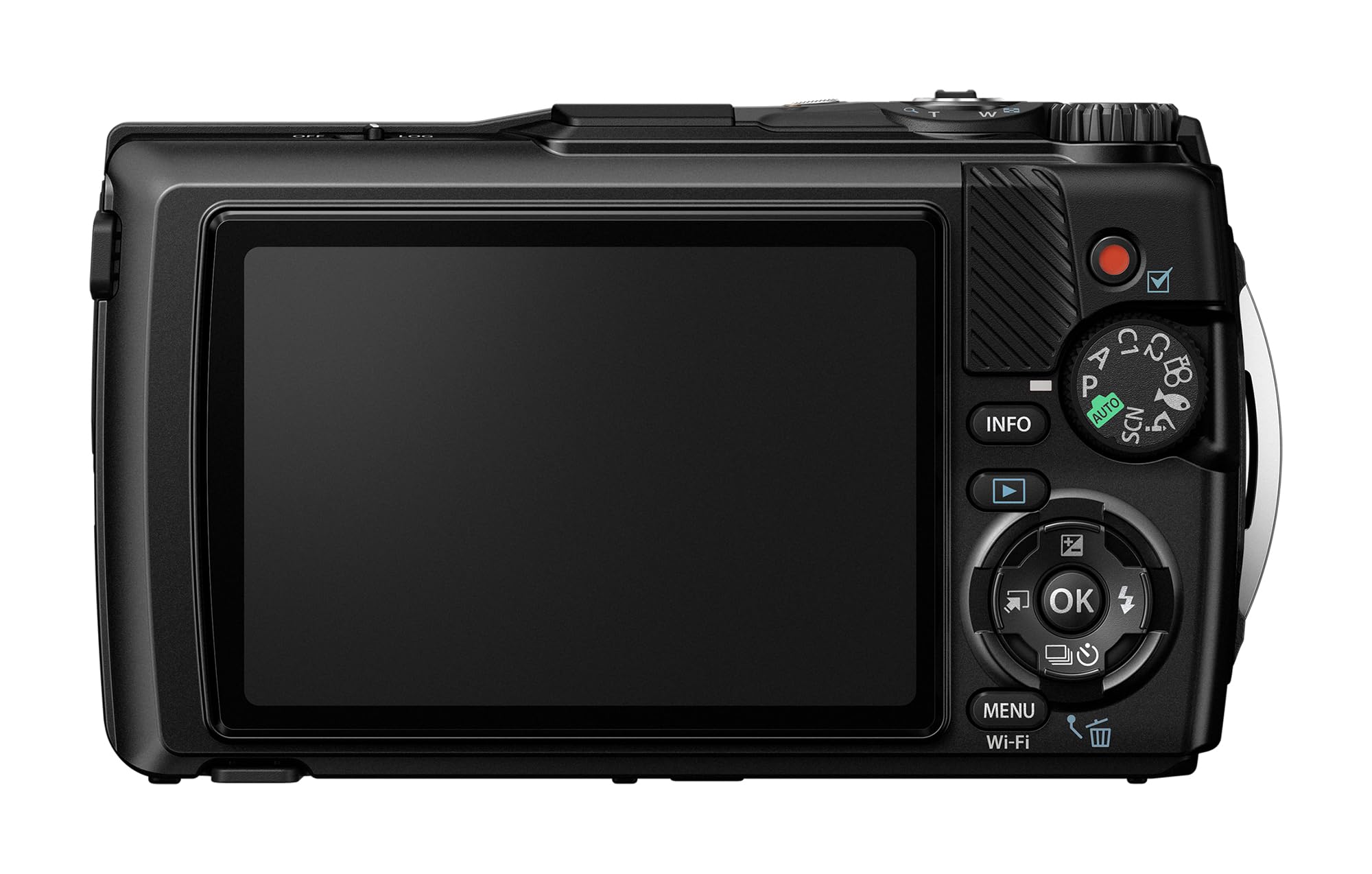 OM SYSTEM Tough TG-7 Black Digital Camera, Waterproof, Shockproof, Underwater and Macro Shooting Modes, 4K Video, 4x Wide Angle Zoom (Successor to Olympus TG-6)