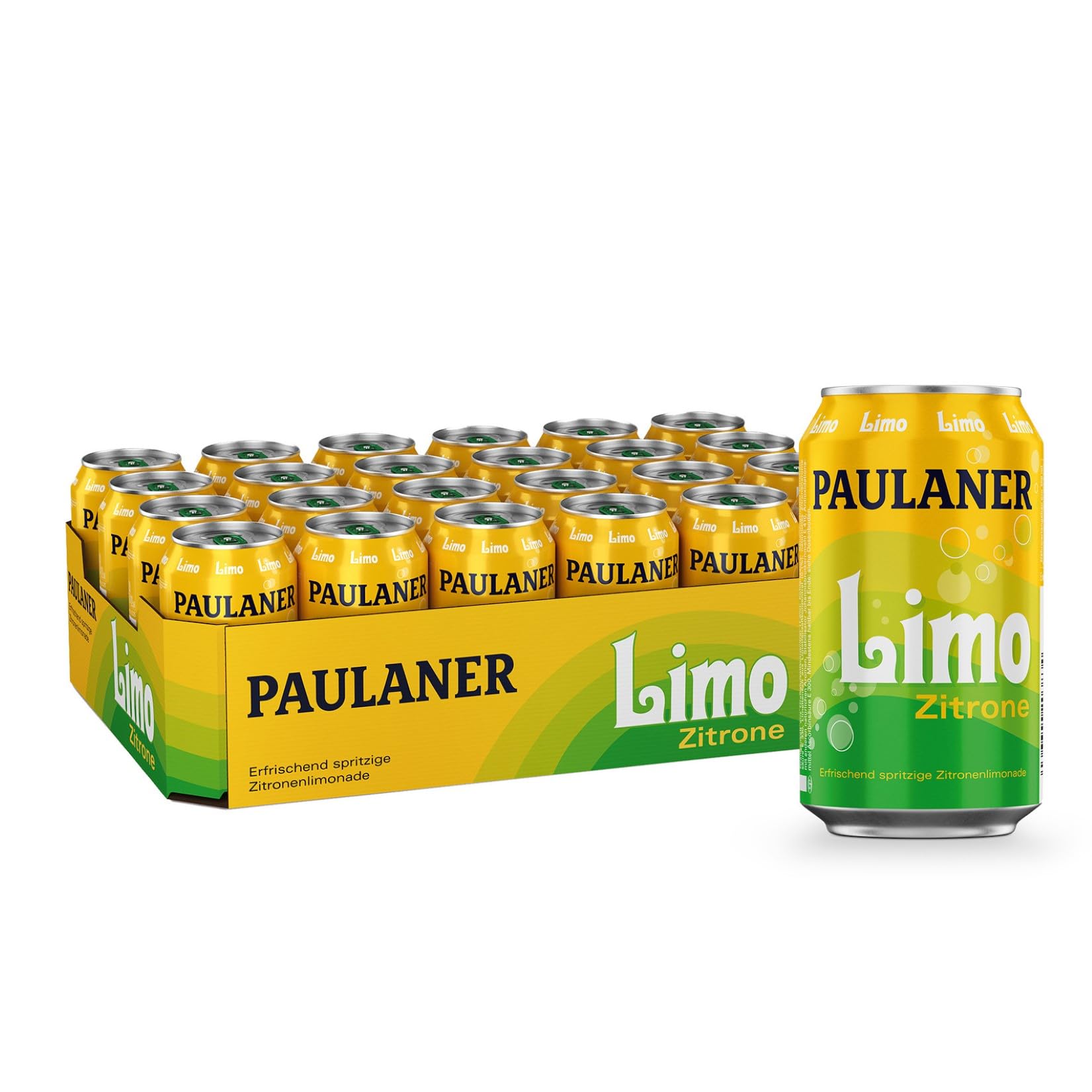 Paulaner Limo Zitrone Erfrischungsgetränk Zitronengeschmack EINWEG (24x0,33l)