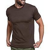 INTO THE AM Men's T-Shirts Soft Cotton Blend Crew Neck Tee S - 4XL Athletic Fit Plain & Logo Basic T-Shirt for Men