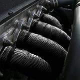Foneso Car Exhaust Wrap Titanium Black Fiberglass Heat Insulation Roll 5m 10 view 6
