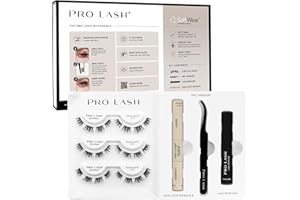 Pro Lash SoftWear Starter Lash Clusters Kit - Seamless, Lightweight Lashes - 7-Day Cluster Eyelash Extensions - 3 Sets of Fal