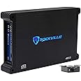 Rockville dB13 3000W Mono 2-Ohm Car Amplifier, High-Speed MOSFET, Adjustable 12dB Crossover, LED, Remote Sub Control, Perfect for Car Audio and Subs