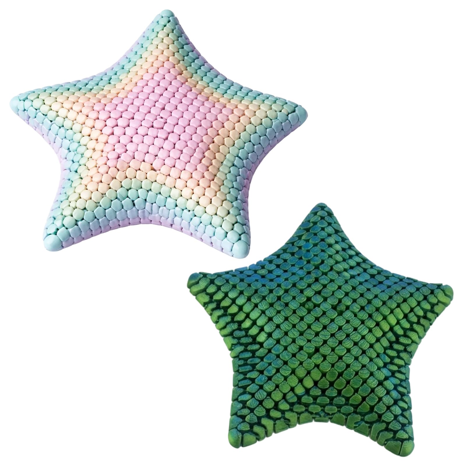 2pcs 3DPrinted Fidget Toy, 3D Printed, Fidget Toys, Sensory Stress Relief Tool For Focus And Calm, Handheld Desk Accessory For Adult Office, Home Use And Birthday Gift