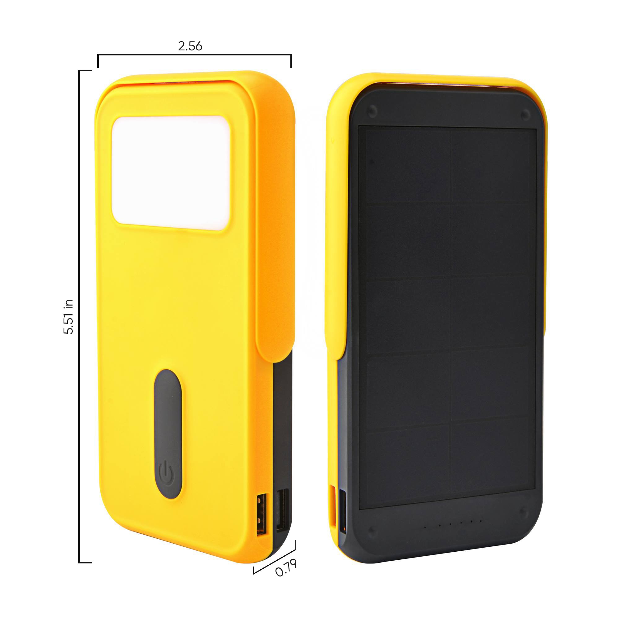 Solar Charger, PowerLocus 13400mAh Solar Power Bank SunPower Portable Dual USB Solar Panel Powered Phone Charger External Travel Battery Pack for iPhone Samsung S8 iPad