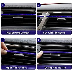 Kewucn 20 PCS Car Air Conditioner Vent Decorative