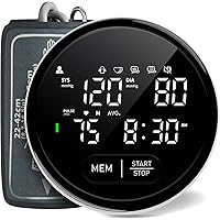 Upper Arm Blood Pressure Machine for Home Use Automatic Accurate Measurement BP Monitors 8.7-16.5 In Cuff Voice Broadcast 2x1