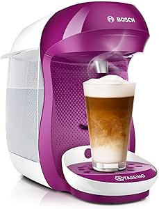 Bosch Hogar TAS1001 TASSIMO Happy Cafetera de cápsulas, 1400 W, Color  Rosa/Blanco : Bosch: Amazon.es: Hogar y cocina