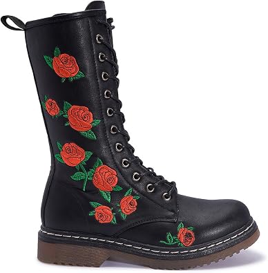 Botas Negras Con Flores Factory Sale, UP TO 59% OFF | www.bravoplaya.com