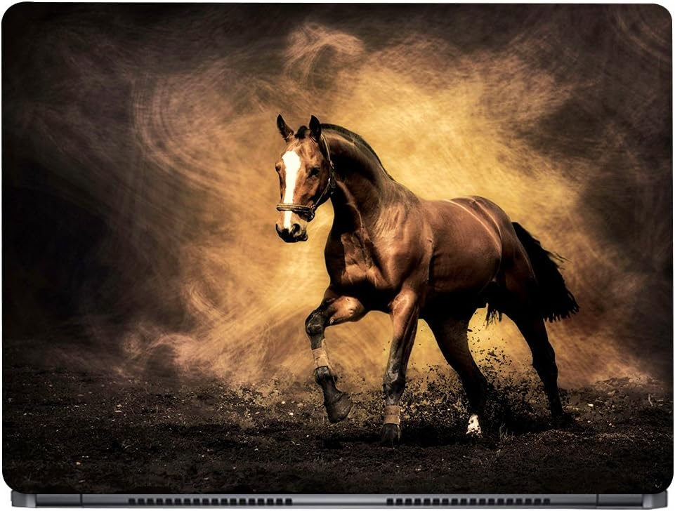 Crazyink Brown Horse Laptop Skin Sticker (13 to 14 inch)