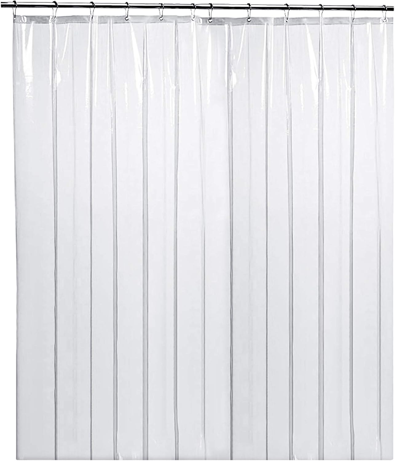 Mildew Resistant PEVA Shower Curtain Liner 72"x72" Clear 10G Thickness, Mildew Resistant and No Chemical Smell: Kitchen & Dining