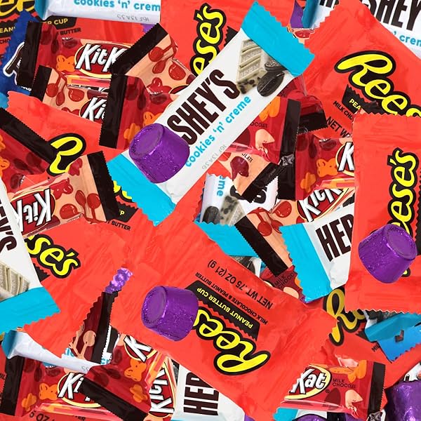 ASSORTED CHOCOLATE CANDY VARIETY PACK, 5LB PACK OF CHOCOLATES INDIVIDUALLY WRAPPED, PERFECT CHOCOLATE CANDY BULK, IDEAL ASSORTED CHOCOLATES FOR SHARING WITH FAMILY AND FRIENDS