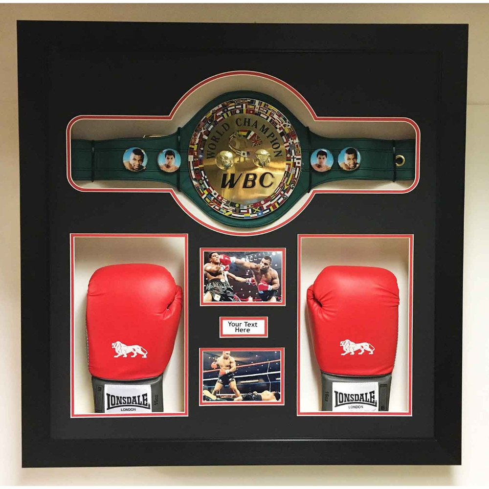 boxing glove case picture frame