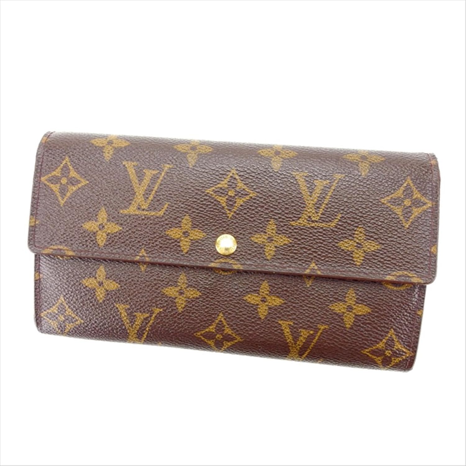 高い素材 ルイヴィトン Louis Vuitton 長財布 ファスナー付き 男女兼用 ポシェットポルトモネクレディ M モノグラム 中古 A1229 B01m0u01oo Hermescolleges Ca