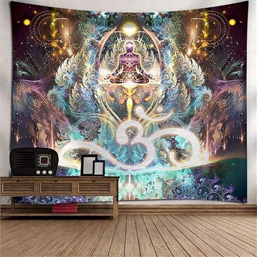 Pyhq Buda Yoga Tapiz De Pared Indio Art Hippie Boho Decoracion De