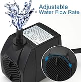 BARST 1100L/H Submersible Water Pump Ultra Quiet with 4 Suction Cups 3 Nozzles view 2