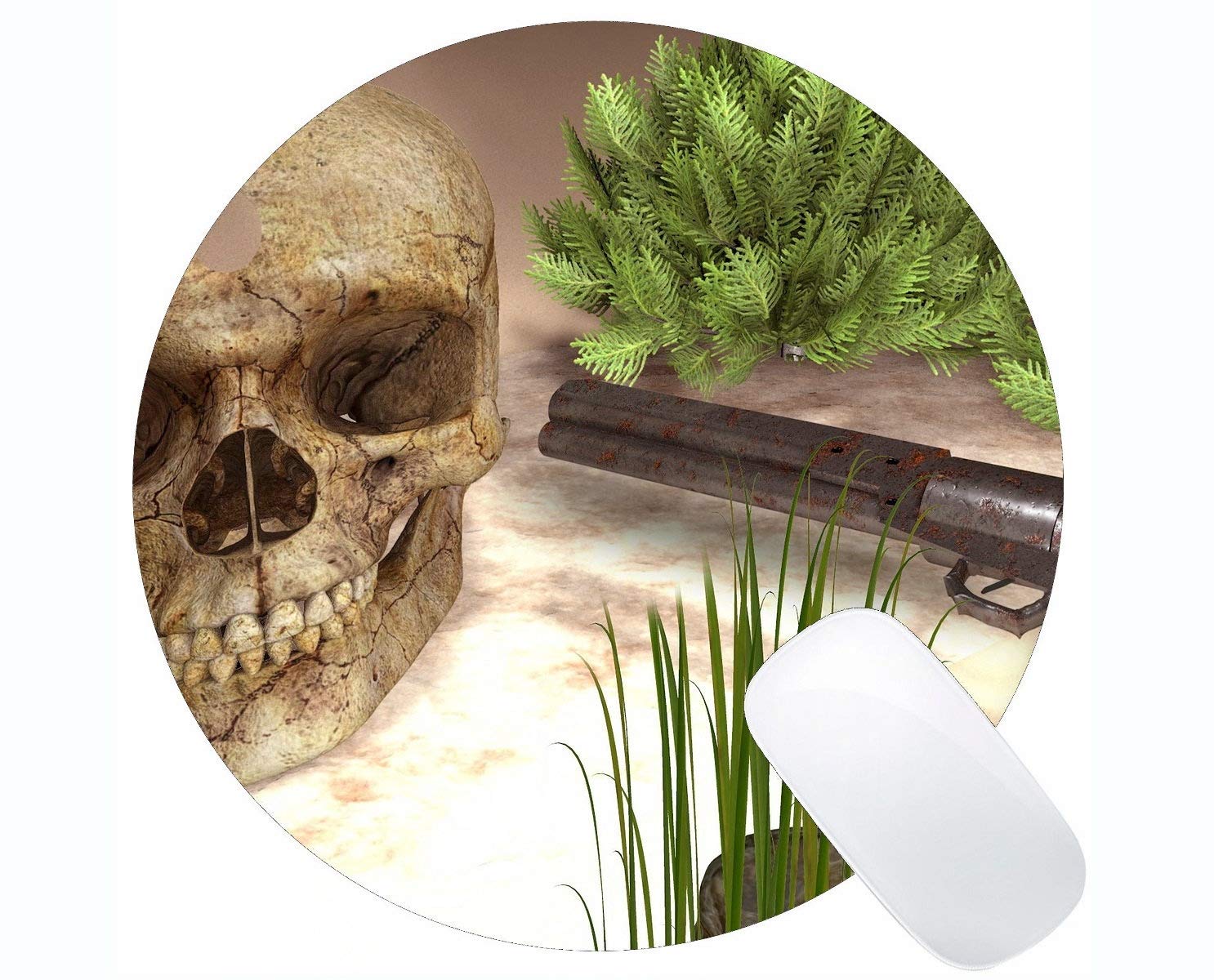 Yanteng Customized Rectangle Non Slip Rubber Mousepad Skull And