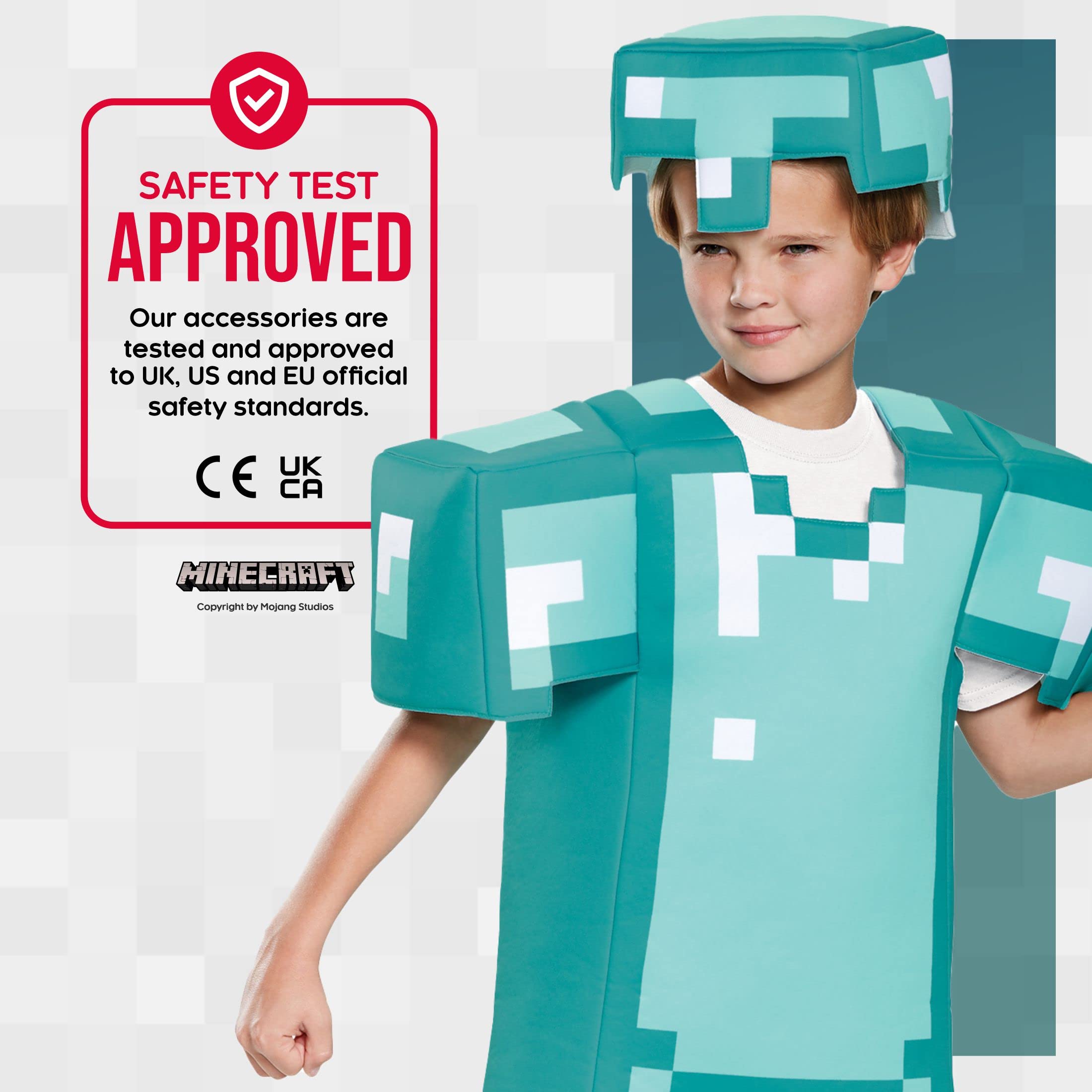 Kids Minecraft Armor Deluxe Halloween Costume