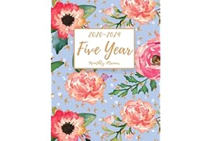 5 Year Planner: Monthly Planner and Calendar | Five Year Planner and Monthly Calendar with Holidays | Agenda Schedule Organiser and 60 Months Calendar (agenda planner, business planner, monthly calendar planner, cute planner, calendar planner)
