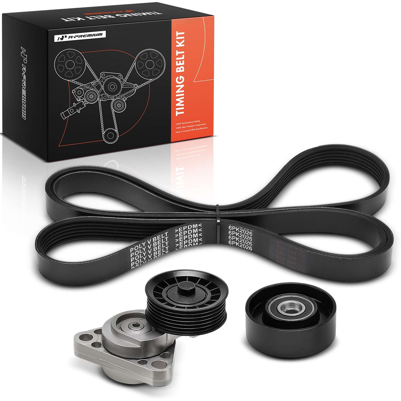 Photo 1 of A-Premium Engine Serpentine Belt Drive Kit Compatible with Chevrolet Corvette 2005-2013 - Gas