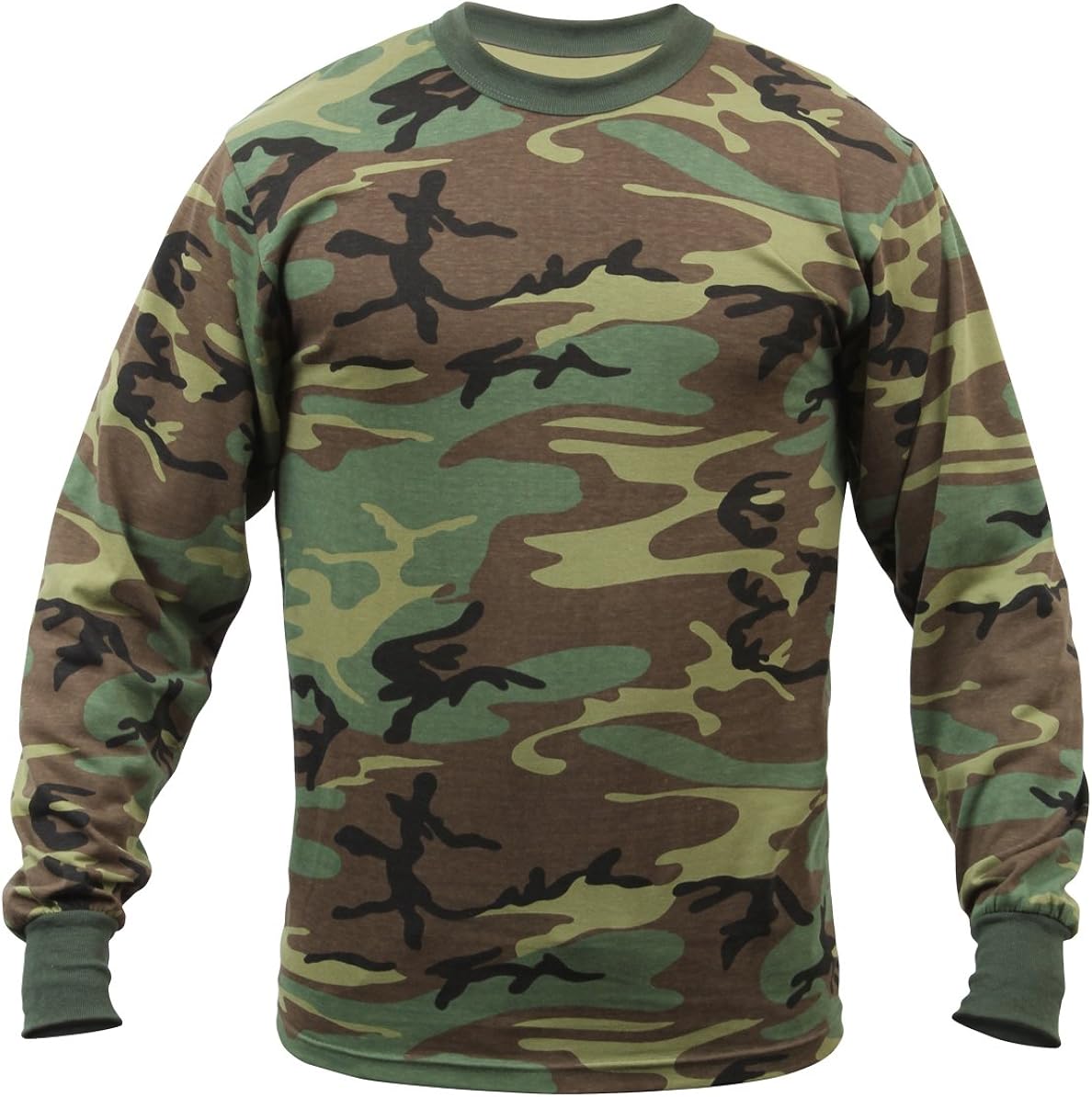 Rothco Long Sleeve Camo T-Shirt: Clothing