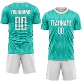 Custom Men Women Youth Soccer Jersey Personalized Boys Soccer Shirts and Shorts with Team Name Number Logo