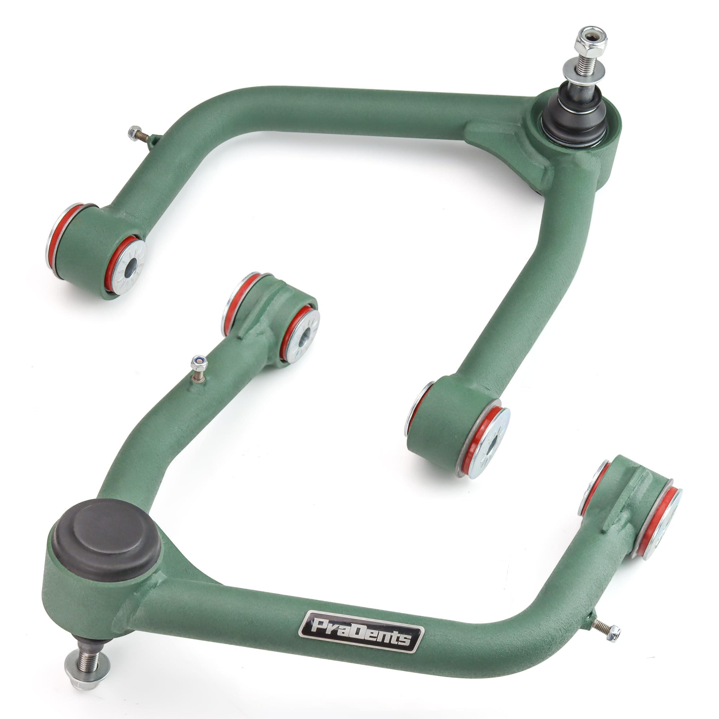Photo 1 of Front Upper Control Arms for 2019-2024 Chevy Silverado 1500 GMC Sierra 1500, 2-4" Lift Suspension Tubular Arms with Ball Joint, Replacement OEM Factory Suspension Arms, Wrinkle Green