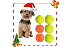 YEEGO DIRECT Small Tennis Balls for Dogs, Dogs Tennis Launcher Ball for Small and Medium Dogs, Pet Safety Toy for Sports and Training,6 Pcs 1.97" Diameter Mini Balls,for Launching Machines Clearance