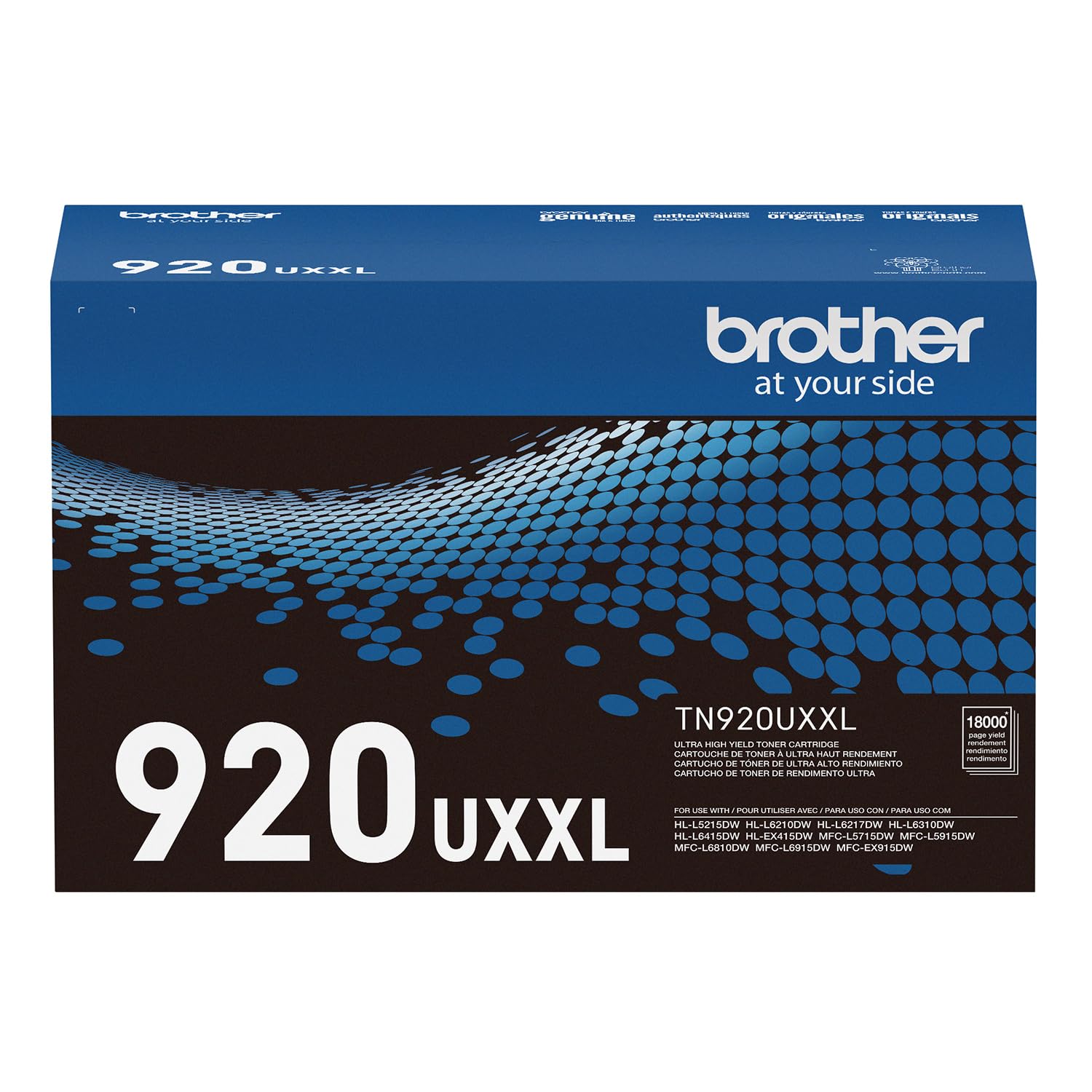 Brother Genuine Cartridge TN920UXXL Ultra High Yield Black Toner,1 Pack