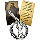Westmon Works St Francis Dog Medal for Collar with Saint Prayer Holy Card